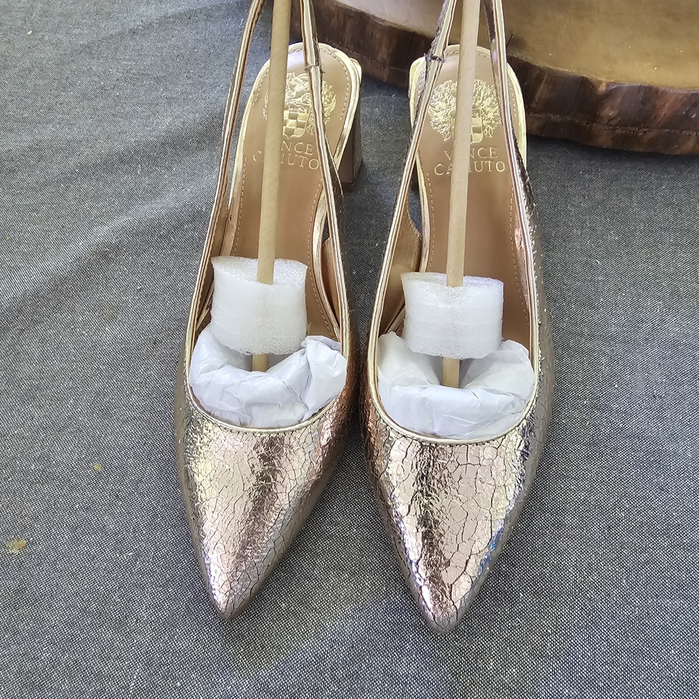 Vince Camuto Women's Metallic Slingback Heels